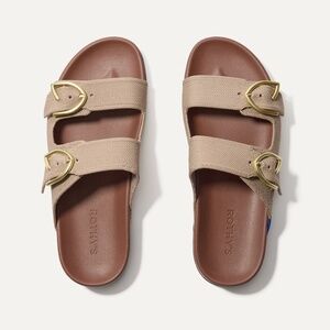 Rothy's The Buckle Slide - Dune Size 8.5